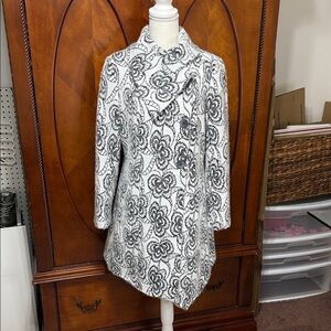 Pure Essential Gray and Black Dress Coat